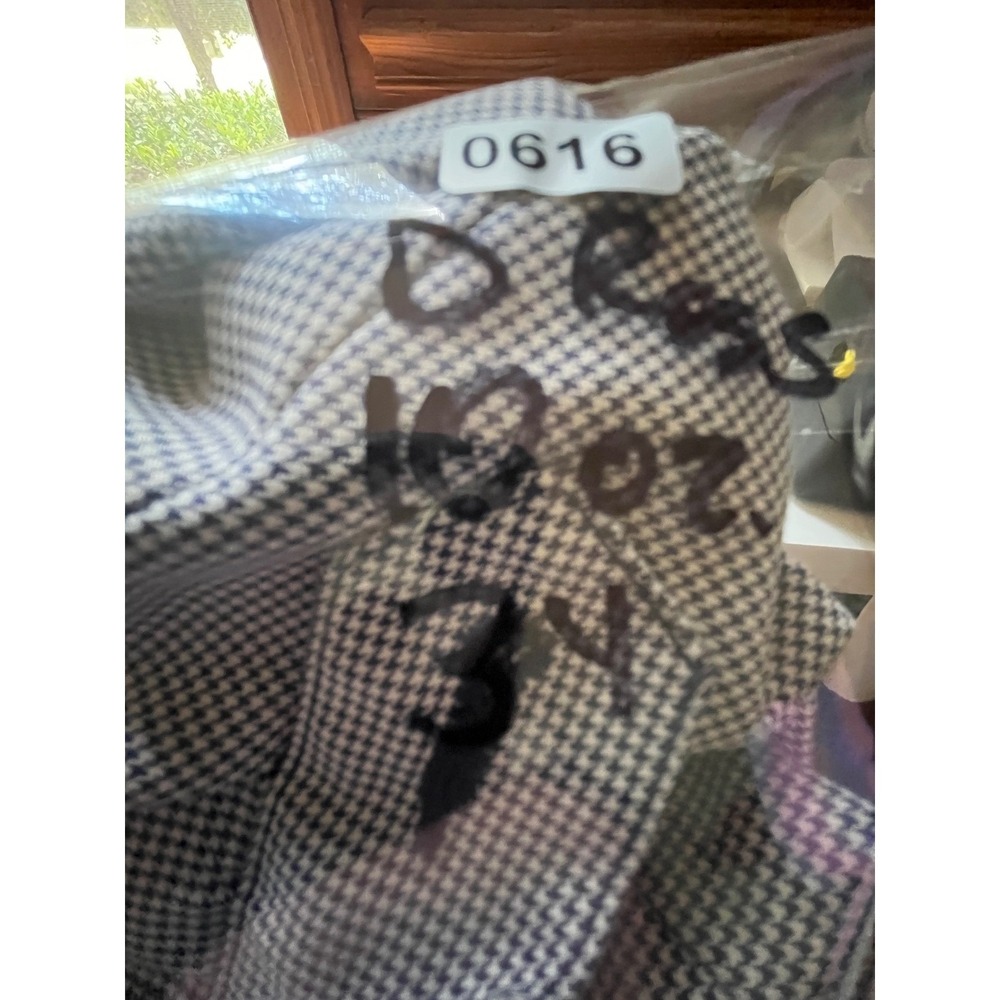 Donald Ross Houndstooth 100% Polyester Golf Shorts Oak Tree Logo Mens‎ 34 - Picture 7 of 7